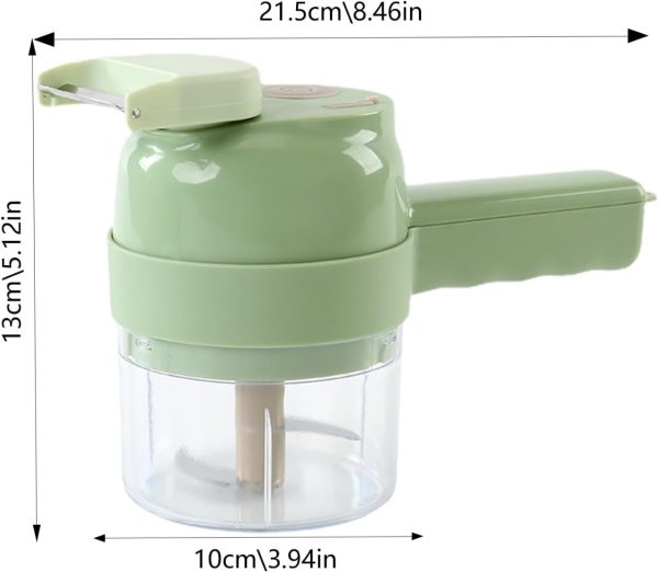 Transform Your Kitchen with the 5-in-1 Handheld Electric Vegetable Cutter